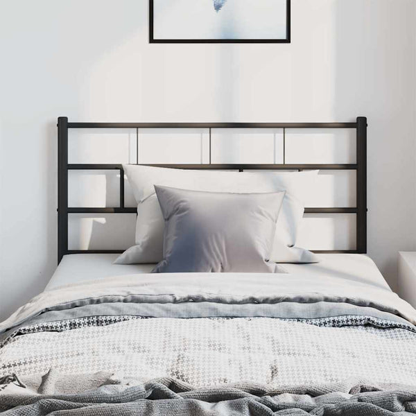 Schwarzes Metallkopfteil Picrie 100cm