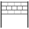 Schwarzes Metallkopfteil Picrie 100cm