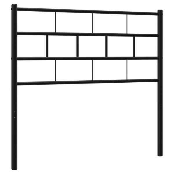 Musta metallinen sängynpääty Picrie 107cm