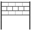 Musta metallinen sängynpääty Picrie 107cm