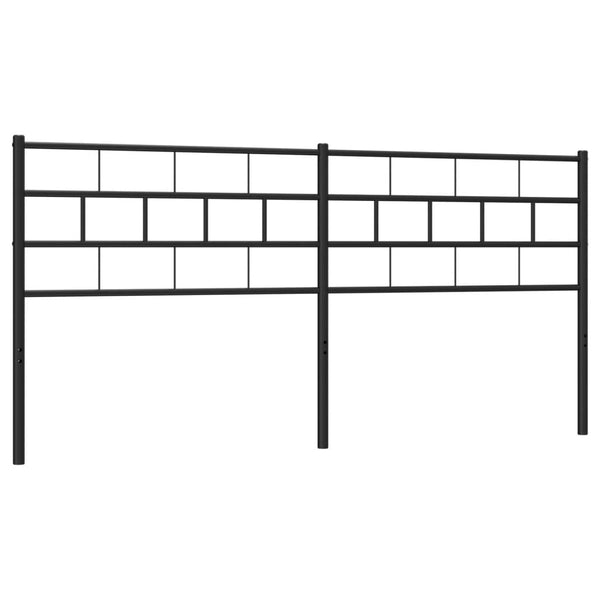 Musta metallinen sängynpääty Picrie 160cm