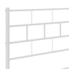 Kopfteil Picrie 75cm, Metall, weiß