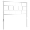 Weißes Kopfteil aus Metall Picrie 80 cm