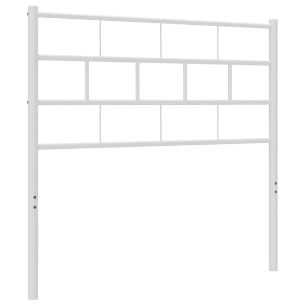 Weißes Kopfteil aus Metall Picrie 80 cm