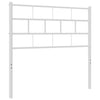 Weißes Bettkopfteil Picrie aus Metall, 100 cm