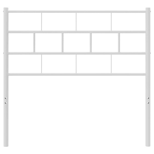 Weißes Bettkopfteil Picrie aus Metall, 100 cm