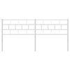 Weißes Metallkopfteil Picrie 193cm