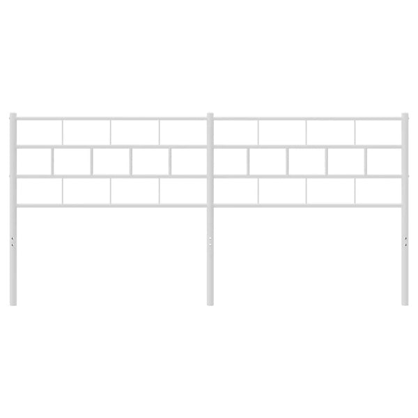 Weißes Metallkopfteil Picrie 193cm