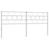Weißes Metallkopfteil Picrie 193cm