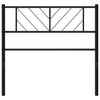 Musta metallinen sängynpääty Iavian 75cm