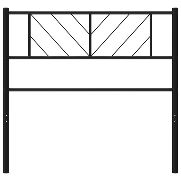 Musta metallinen sängynpääty Iavian 75cm
