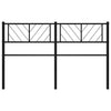 Schwarzes Metallbettgestell Iavian 150 cm