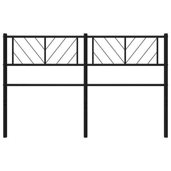 Schwarzes Metallbettgestell Iavian 150 cm