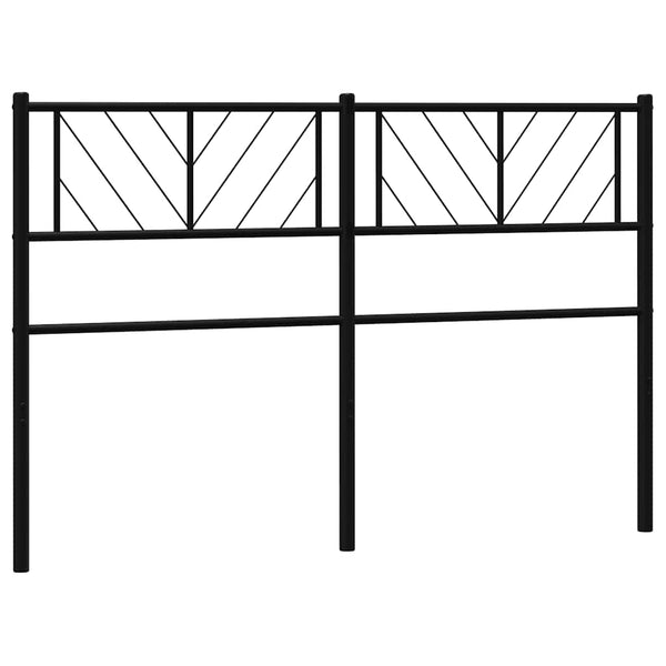 Schwarzes Metallbettgestell Iavian 150 cm