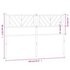 Schwarzes Metallbettgestell Iavian 150 cm