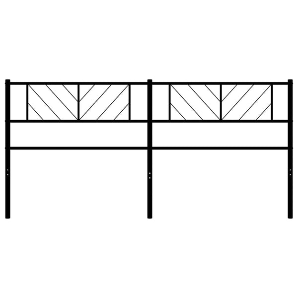 Musta metallinen sängynpääty Iavian 193cm