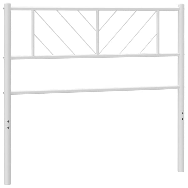 Weißes Metallkopfteil Iavia 75cm