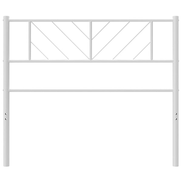 Weißes Metallkopfteil Iavia 75cm