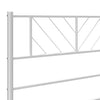 Weißes Metallkopfteil Iavia 75cm