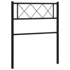 Musta metallinen sängynpääty Emilina 100cm