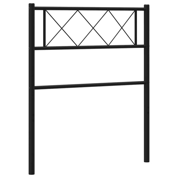 Musta metallinen sängynpääty Emilina 100cm