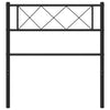 Musta metallinen sängynpääty Emilina 100cm