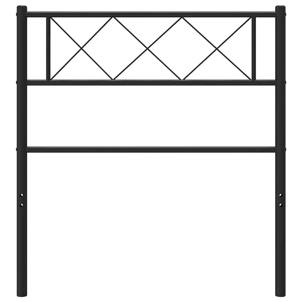 Musta metallinen sängynpääty Emilina 100cm
