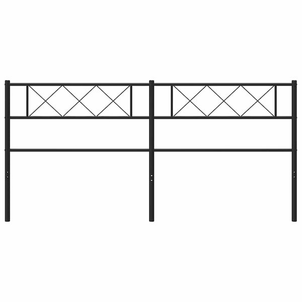 Musta metallinen sängynpääty Emilina 193cm
