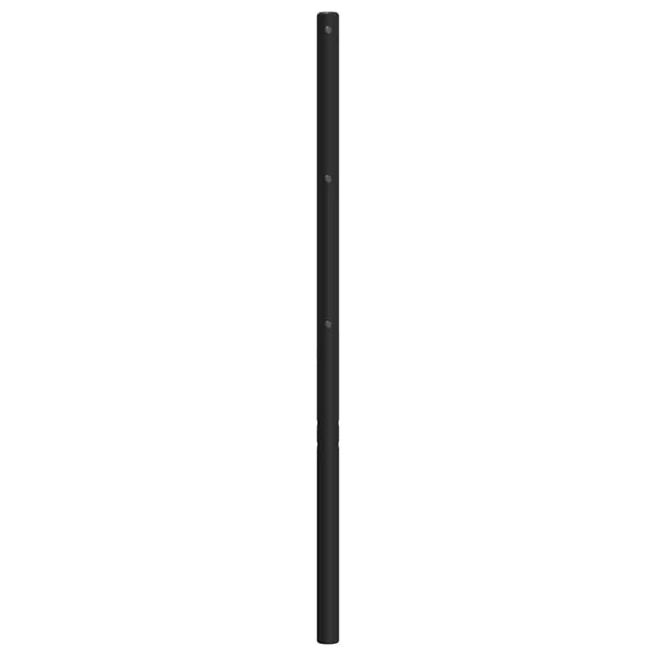 Musta metallinen sängynpääty Emilina 193cm