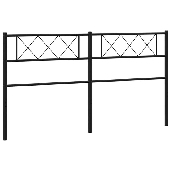 Musta metallinen sängynpääty Emilina 193cm