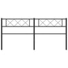 Schwarzes Metallkopfteil Emilina 200cm