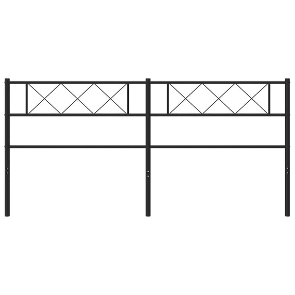 Schwarzes Metallkopfteil Emilina 200cm