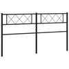 Schwarzes Metallkopfteil Emilina 200cm