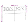 Schwarzes Metallkopfteil Emilina 200cm