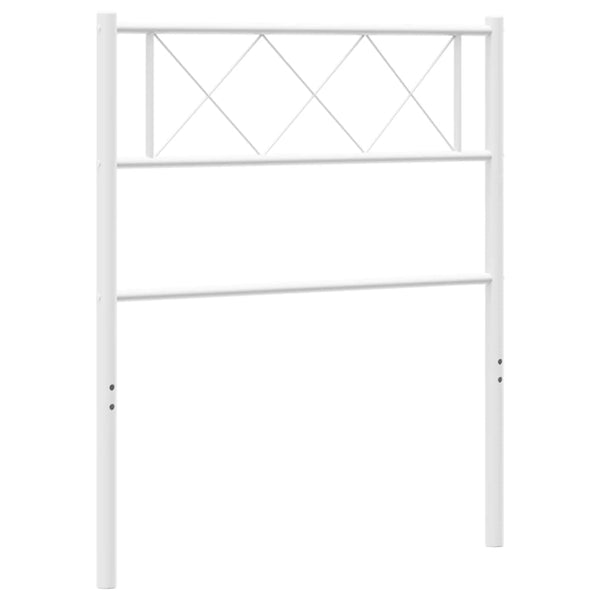 Valkoinen metallinen sängynpääty Emilina 75cm