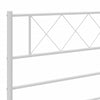 Valkoinen metallinen sängynpääty Emilina 75cm