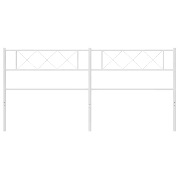 Valkoinen metallinen sängynpääty Emilina 180cm