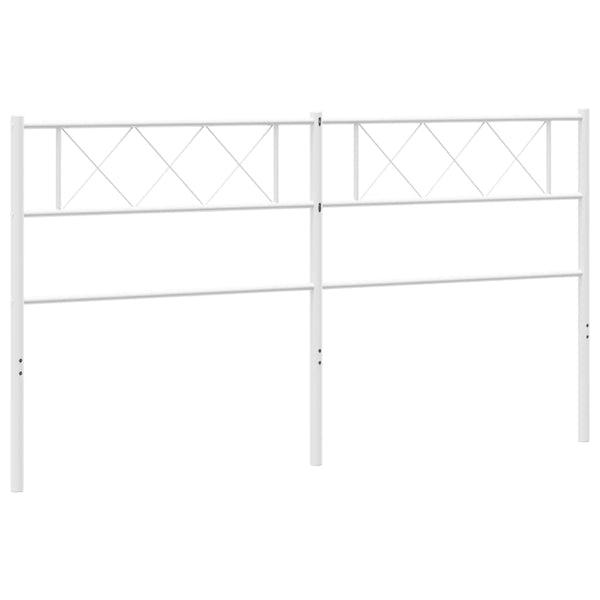 Valkoinen metallinen sängynpääty Emilina 180cm