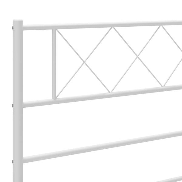 Valkoinen metallinen sängynpääty Emilina 180cm