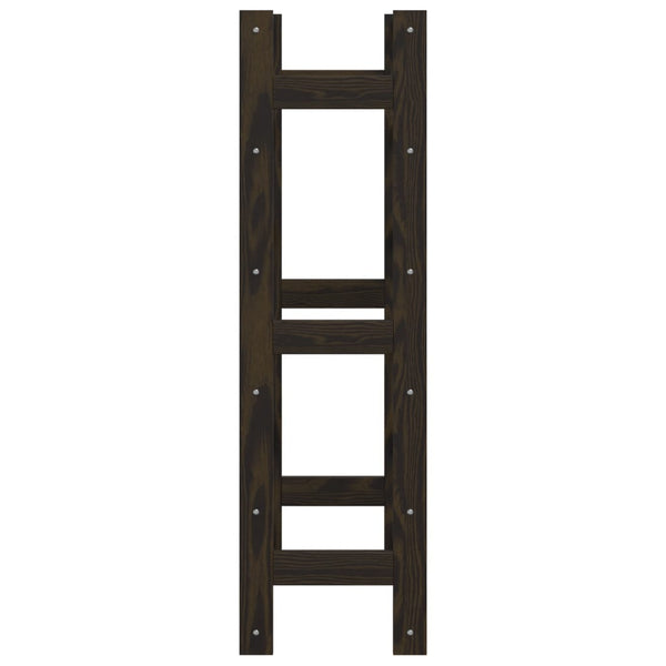 Schwarzes Weinflaschenregal Tpnca für 30 Flaschen (Kiefer)