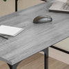 Grauer Schreibtisch Petrusca 139x139x75cm (Holz)