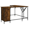 Räuchereiche Schreibtisch Armi 141x141x75cm (Holz)