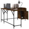 Räuchereiche Schreibtisch Armi 141x141x75cm (Holz)