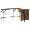 Räuchereiche Schreibtisch Armi 141x141x75cm (Holz)