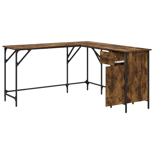 Räuchereiche Schreibtisch Armi 141x141x75cm (Holz)