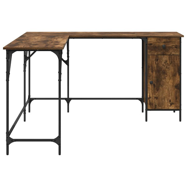 Räuchereiche Schreibtisch Armi 141x141x75cm (Holz)