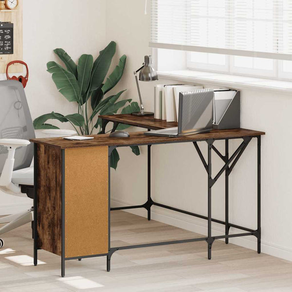 Räuchereiche Schreibtisch Armi 141x141x75cm (Holz)