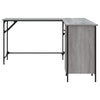 Grauer Schreibtisch Armi 141x141x75cm (Holz)