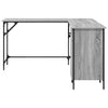 Grauer Schreibtisch Armi 141x141x75cm (Holz)