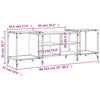 TV-Schrank Sonoma Eiche Randi 153x37x50cm (Holz)